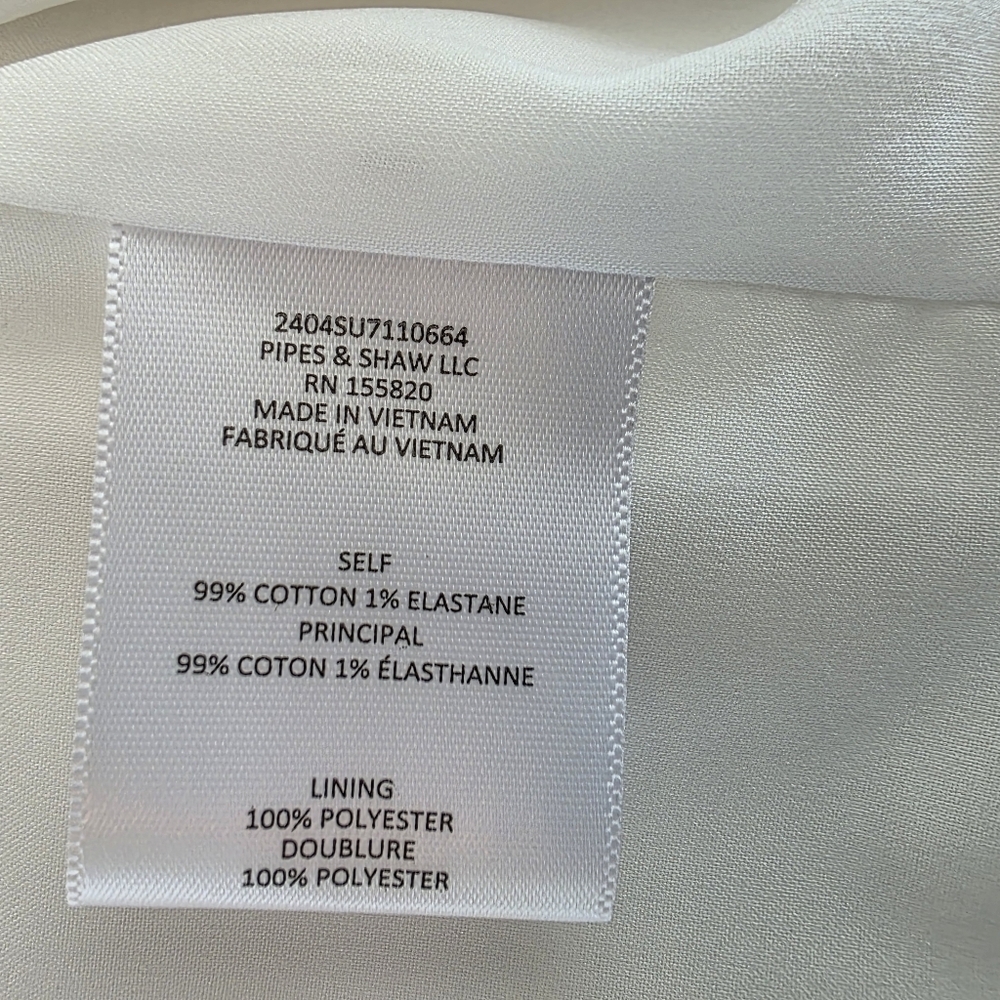 Veronica Beard Isola Stretch Cotton Blend Jacket- Size 14- Off White - Picture 13 of 14
